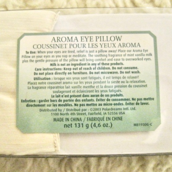 Body Therapy Spa Aroma Eye Pillow - Picture 4 of 6